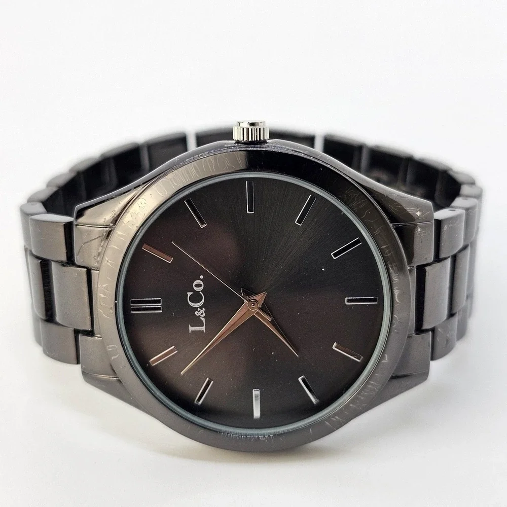 Women's Watch 40MM Black Dial Black Bracelet Band‎ 7